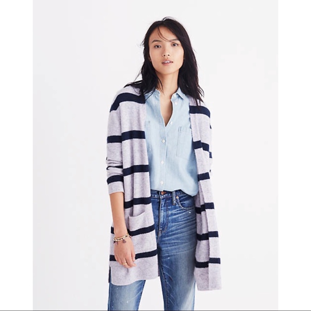 ⬇️ Kent Cardigan Sweater in Stripe